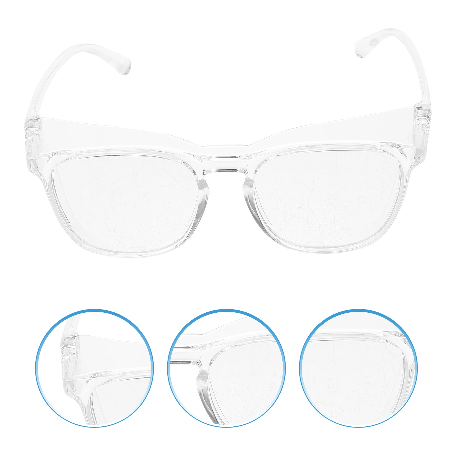 

Windproof Biking Mens Road Protective Clear Vision Enclosed Goggles Cycling Eye Protector Transparent Safety