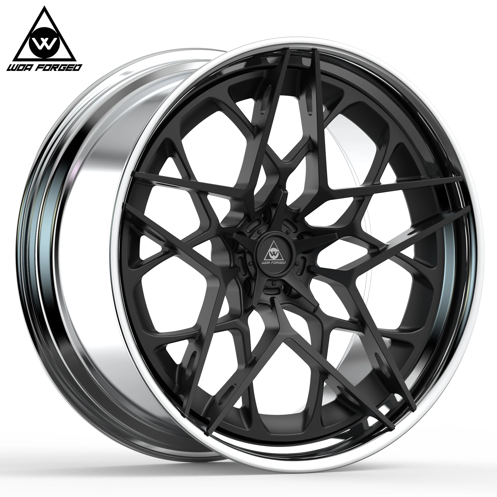 

Двухсекционные пользовательские многобанерные колеса WOA FORGED из алюминиевого сплава, ступица колес автомобиля для Pcd 5*114,3 5*112