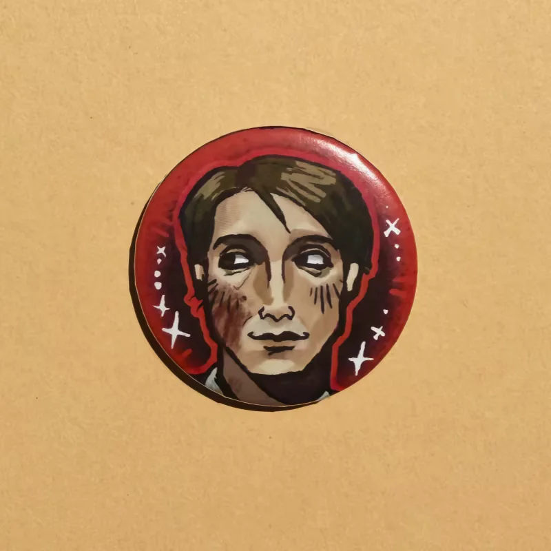 Hannibal Button Pins Horror Theme Pinback 2.25