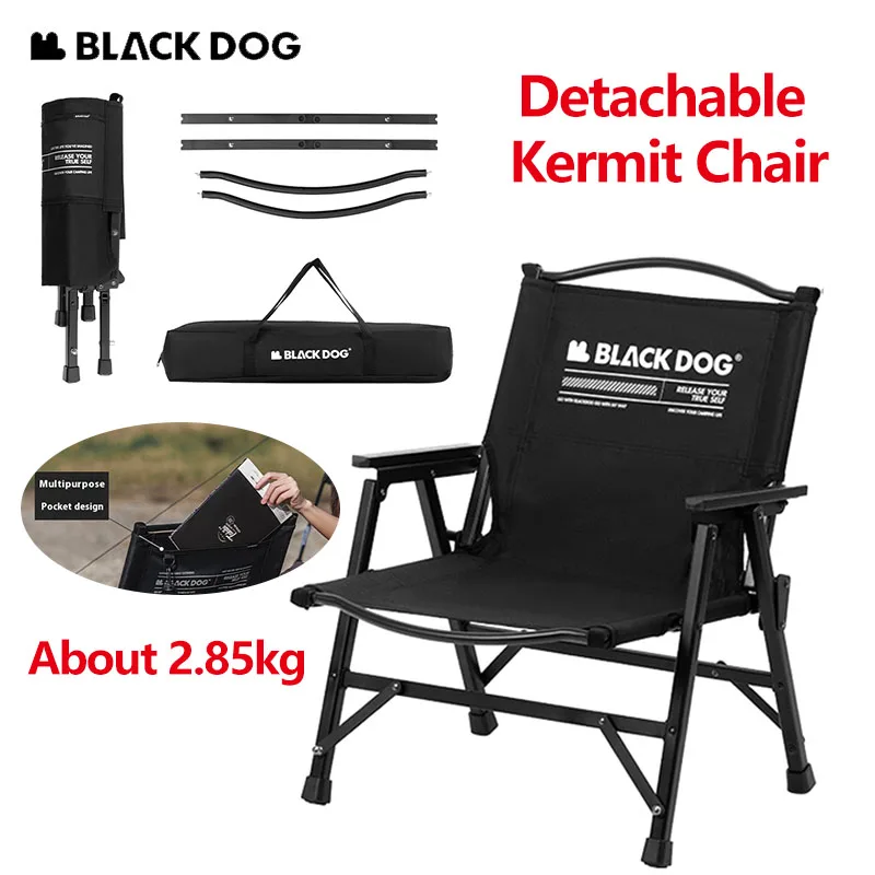 Naturehike BLACKDOG Kermit Chair Outdoor 600D Oxford cloth Armchairs Camping Fishing Picnic Beach Chair Portable Aluminum Alloy