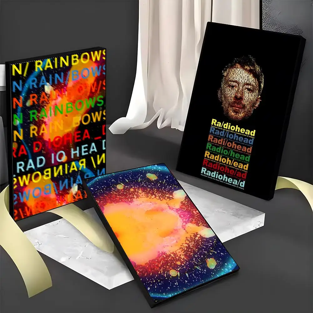 R-Radiohead Band Rainbow Poster PC Hot Poster Art HD Canvas AAA Advanced Aesthetic Printing Paper Wall Art For Living Room Home