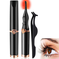 Portable Heated Eyelashes Curling 3 Temperature Mode USB Natural Fake Eye Lashes Curler For Eyelashes Makeup Tool Accessories