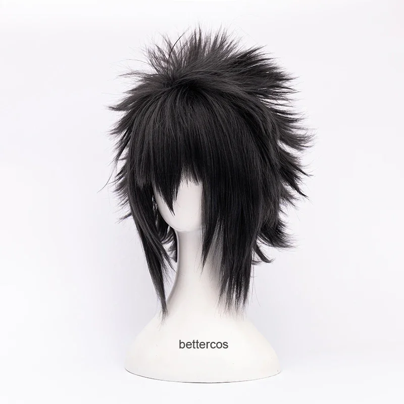 Peruca cosplay com boné para homens e mulheres, cabelo sintético resistente ao calor, Game Final Fantasy XV, Noctis Lucis Caelum, peruca de festa