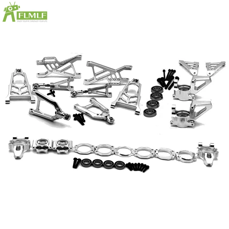 

Alloy CNC Front + Rear Wheel Hub Carrier + Upper Lower Suspension Arm Set for 1/5 HPI ROFUN ROVAN KM BAJA 5B 5T 5SC Rc Car Parts