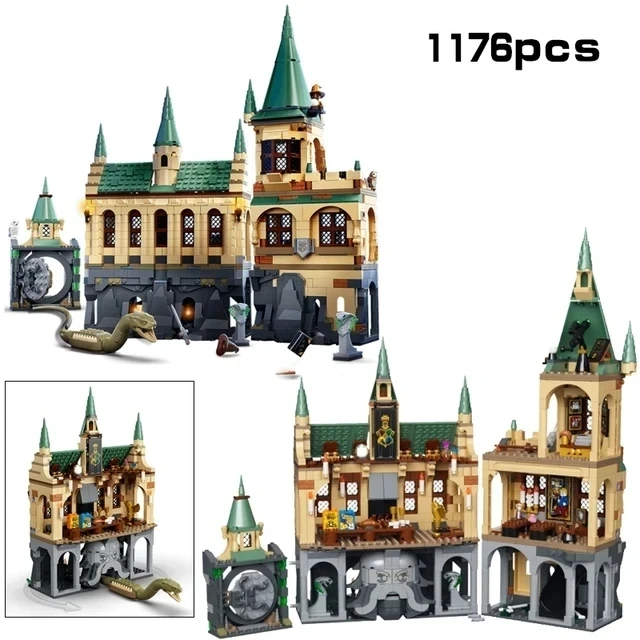 2024 Bricks City Creative Medieval Magic Castle Series School Architecture Palace Model Building Blocks Gifts Kid Assembly Toys