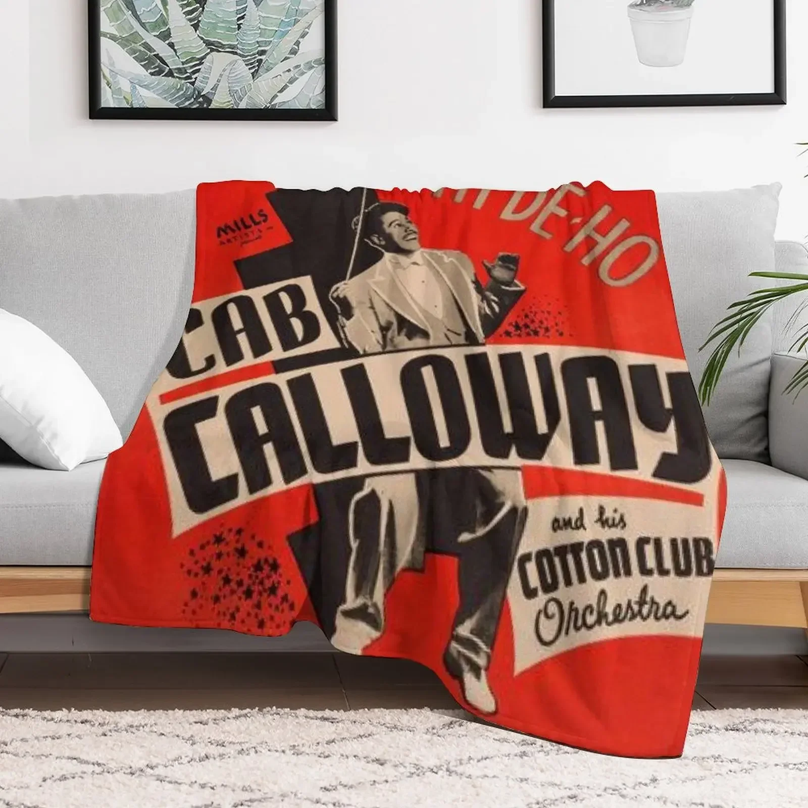 HI-DI-HO Cab Calloway Throw Blanket Vintage Decorative Sofa Fashion Sofas manga Blankets