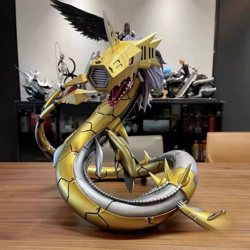 18cm Digimon Adventure Anime Figure Metal Seadramon Action Figureine Gk Pvc Statue Model Collect Decoration Toys Kid Gifts