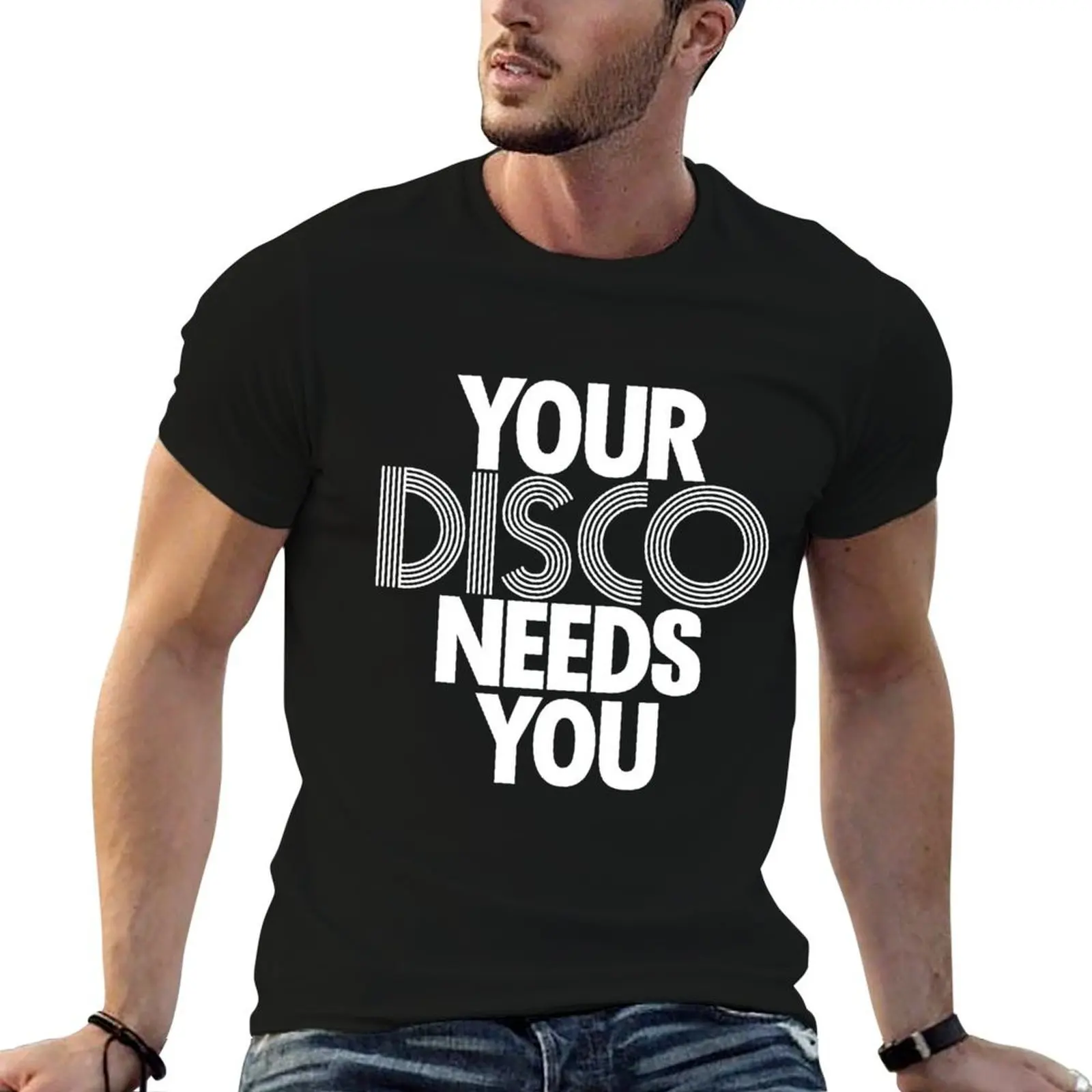 

t - You cotton text) Minogue for man Your Needs man shirts T-Shirt (white t Kylie men Disco shirts