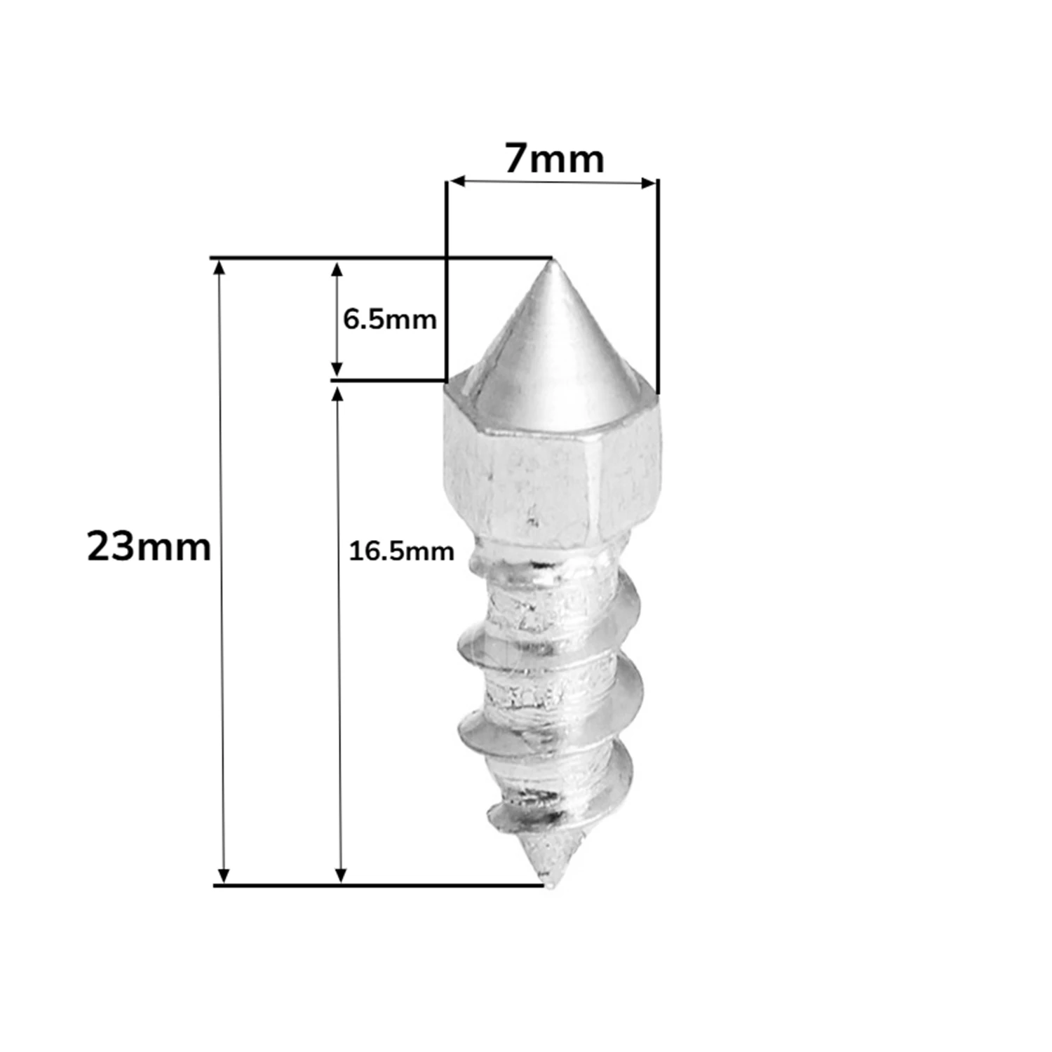 50PCS Car Wheel Tyre Stud Slip Resistant Strong Grip Snow Tire Spikes for Loader Skid Steer Tractor Forklift Motorcycle