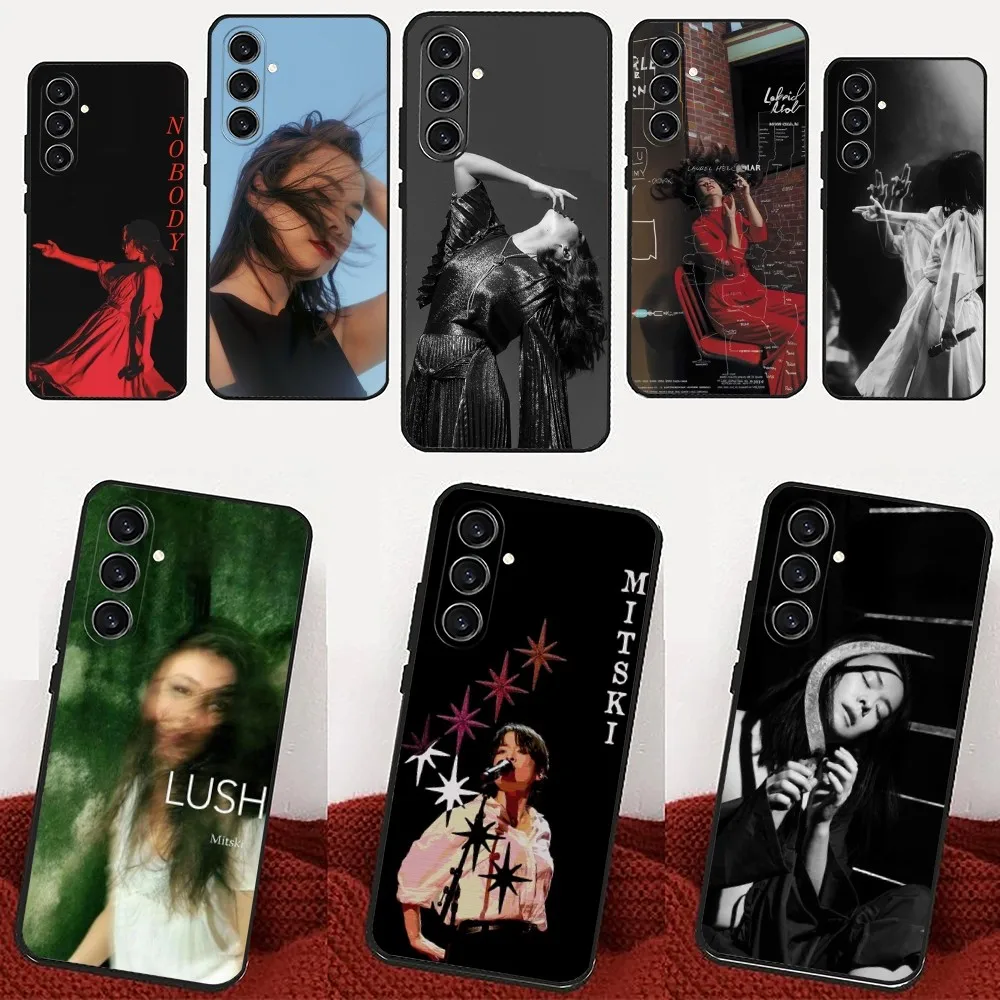 M-Mitski Singer  Phone Case For Samsung Galaxy A13,21s,22,31,32,52,53,71,80,91 Black Soft Cover