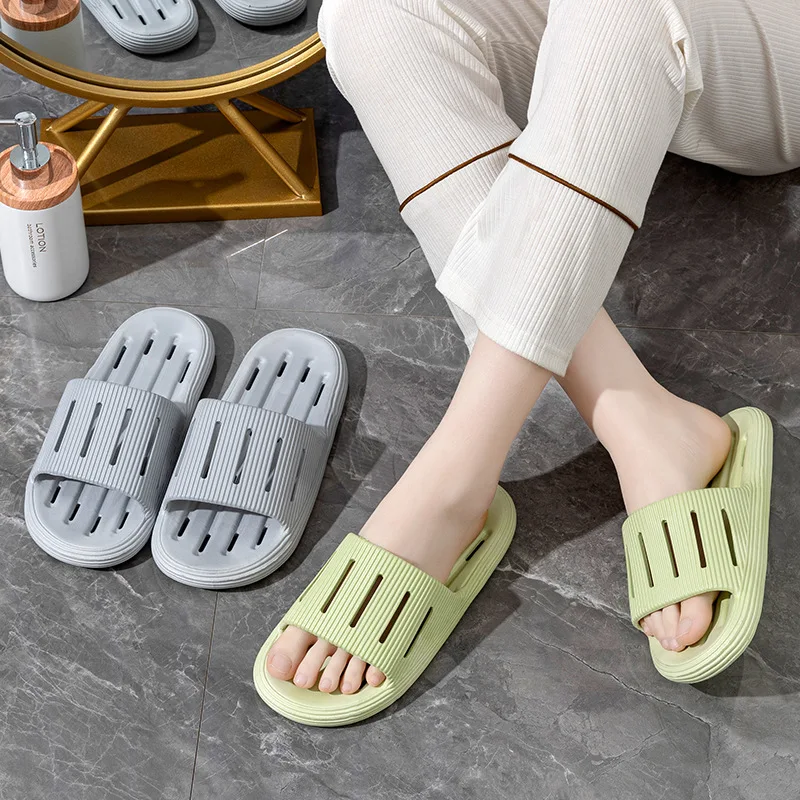 

Summer Simple Woman Men's Slippers Woman Girls Boy Home Wear Soft-Soled Non-Slip Shoes Pvc Slippers For The Room Waterproof