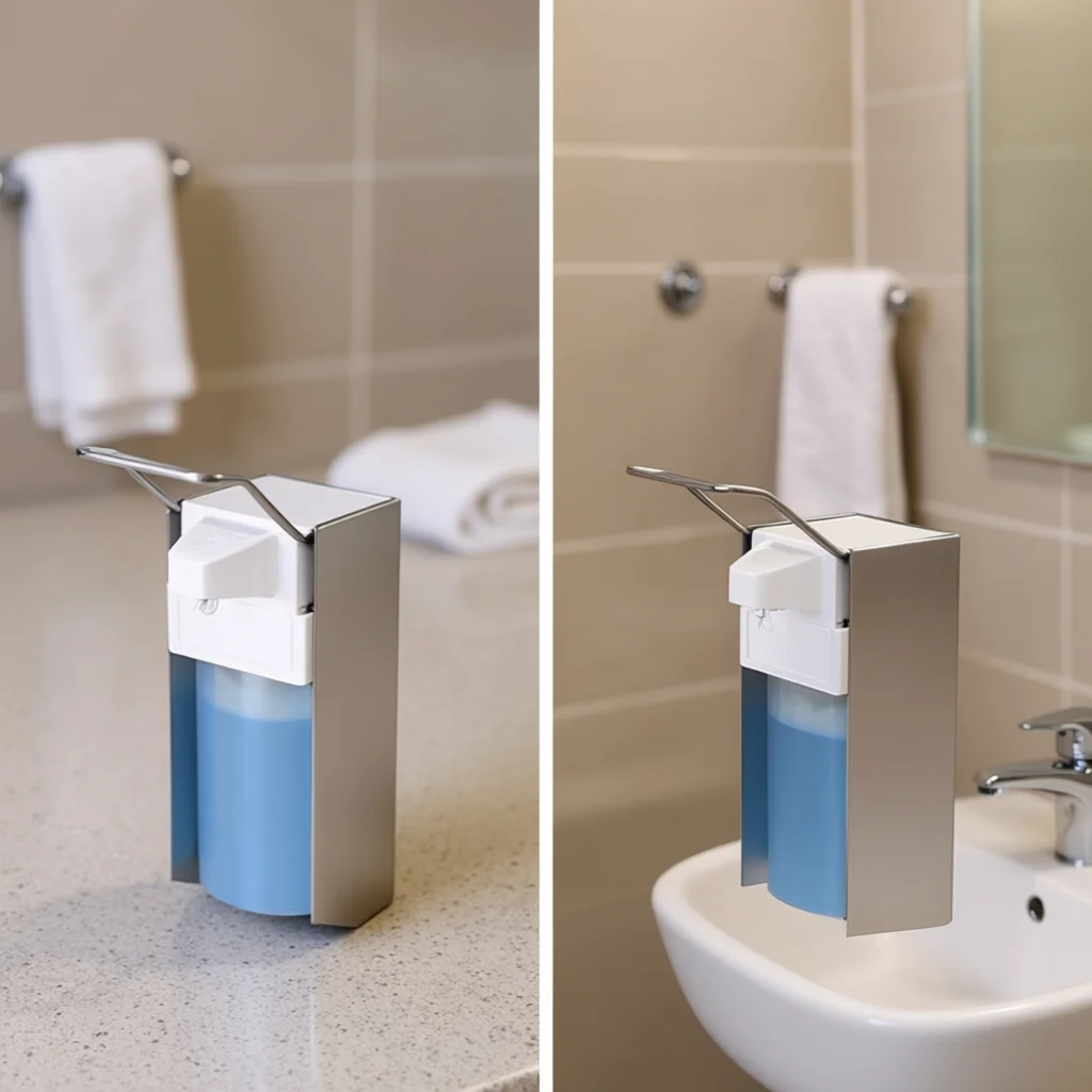 

500 мл настенный дозатор мыла дезинфицирующее средство = дозатор регулируемый насос 1–3 мл пресс-бутылка шампунь дозатор для душа для ванны