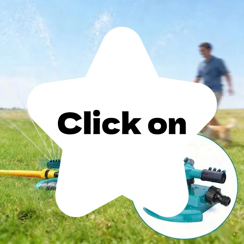 360° Automatic Rotating Irrigation Sprinkler For Lawn Large Area Coverage Landscaping Spray Sprinkler Head Garden Supply