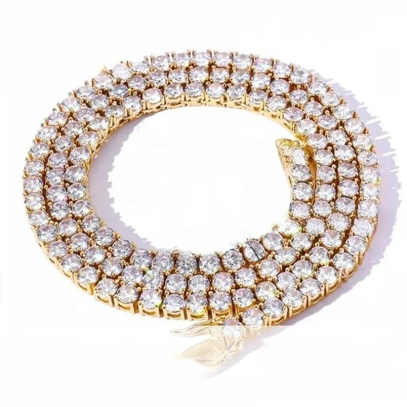

Zircon Diamond Tennis Necklace Women's Fashion Charm Long Chain Necklace Accessories High Quality Necklace