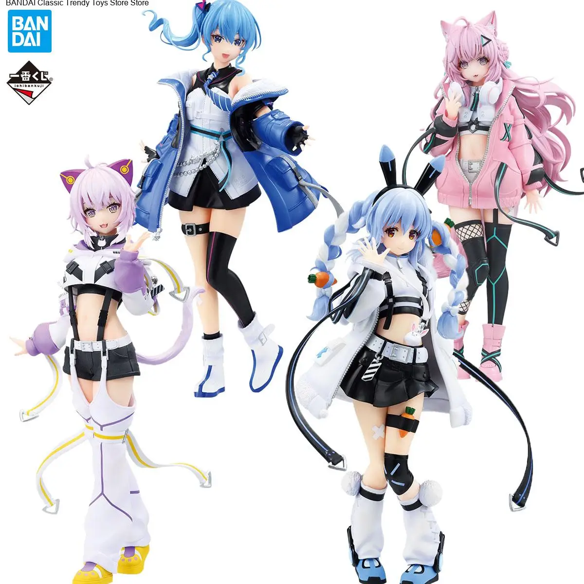 

Original in Stock Bandai Spirits Ichiban Kuji Hololive Nekomata Okayu Hakui Koyori Hoshimachi Suisei Anime Figure Model Toys
