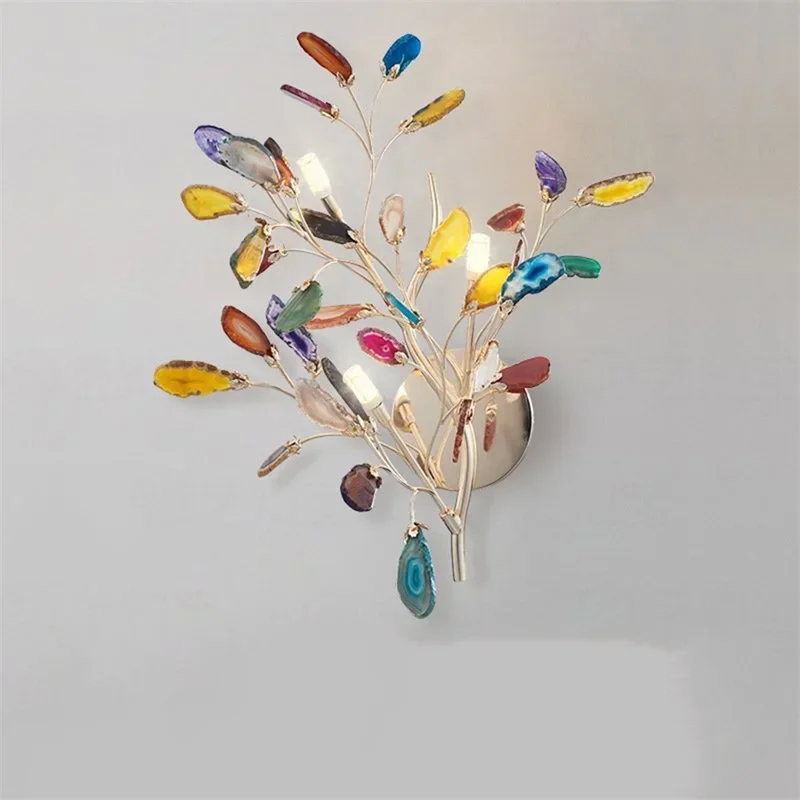 Retro Agate Wall Lamp 1