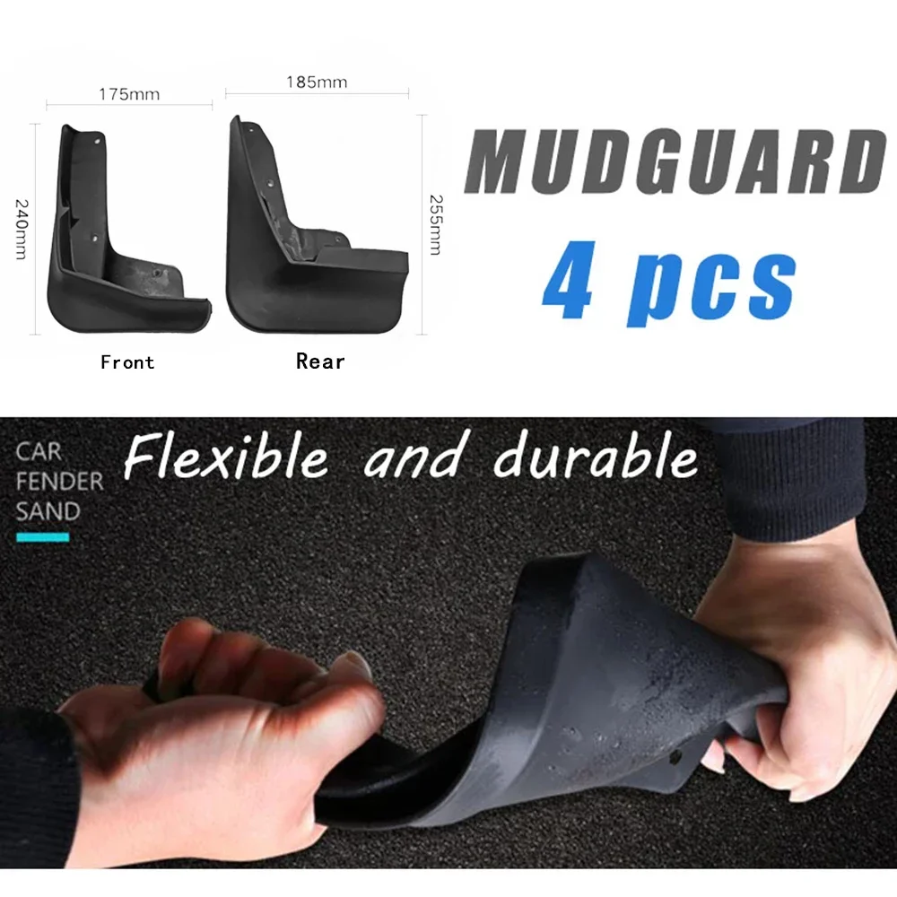 Mudguards for Volkswagen VW Polo 6 AW Mk6 2018~2024 2023 2022 2021 2020 2019 Accessories Mud Flaps Splash Fender Guard Styling