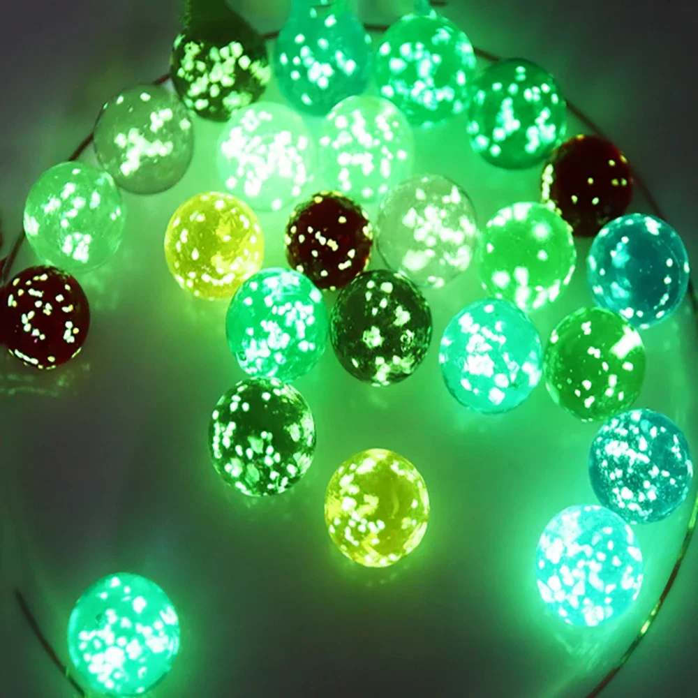 1-20Pcs Luminous Glass Ball Dia 25mm A Large Marble Ball Toy That Glows In The Dark Suitable for Children To Play DIY Crafts