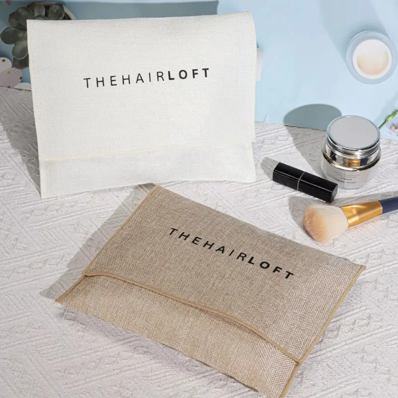 Jute Envelope Bag for Jewelry Makeup Packaging Natural Eco-Friendly Burlap Hemp Jute Dust Sack
