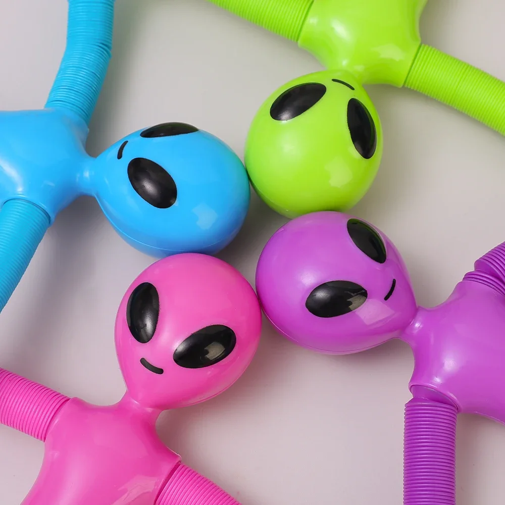 Saugnapf Teleskop rohr Alien Spielzeug variable Dekompression Kinder frühe Bildung Puzzle Spielzeug Spaß DIY interaktive Spiel Requisiten