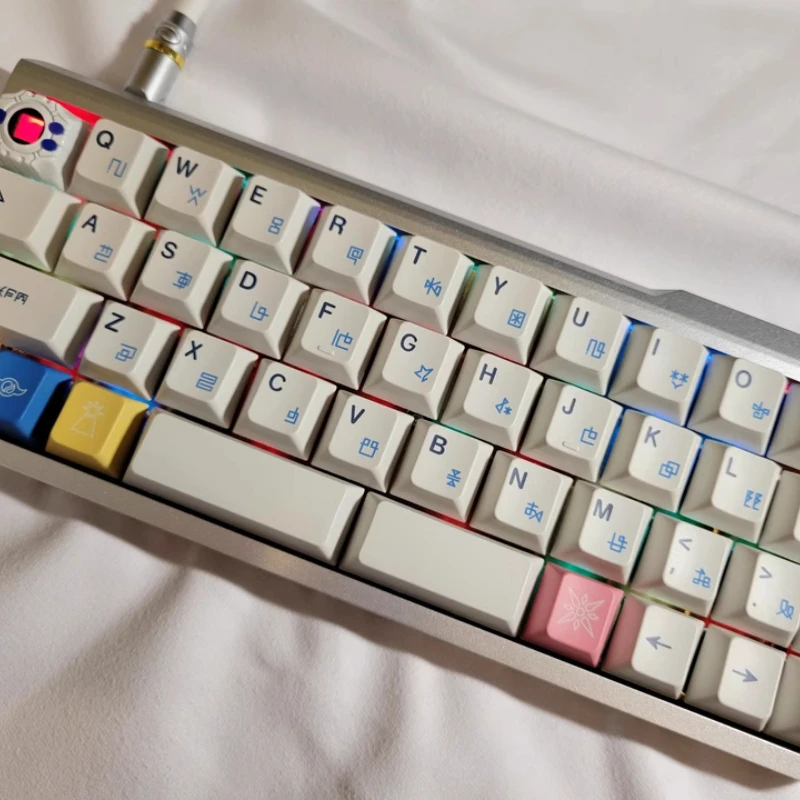 Bm43 40% papan pemosisian PCB kabel kustom tipe-c RGB Hot Swap Qmk kunci penuh berkedip Rgb BottomDIY hadiah desain gamer