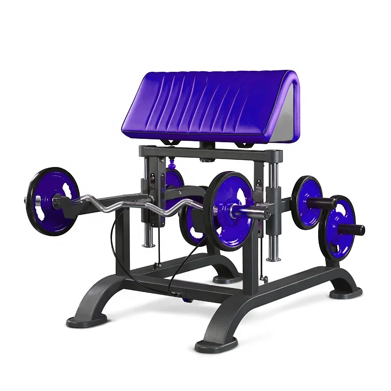 

Gym Equipment Weight Lifting Plate Loaded Chest Muscle Training Adjustable Standing Curl Bench