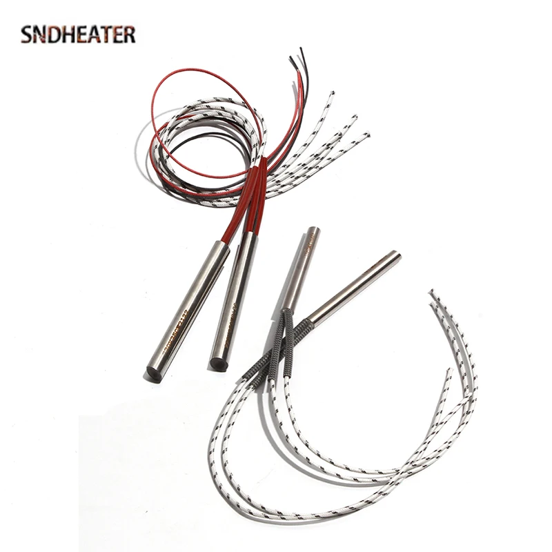 SNDHEATER 110 V 220 V Cartuccia Stampo Elemento Riscaldante Riscaldatore 10x30-80mm Lunghezza Prezzo di Fabbrica Asta di Riscaldamento 304SS 100 W-200 W 5 pz/lotto