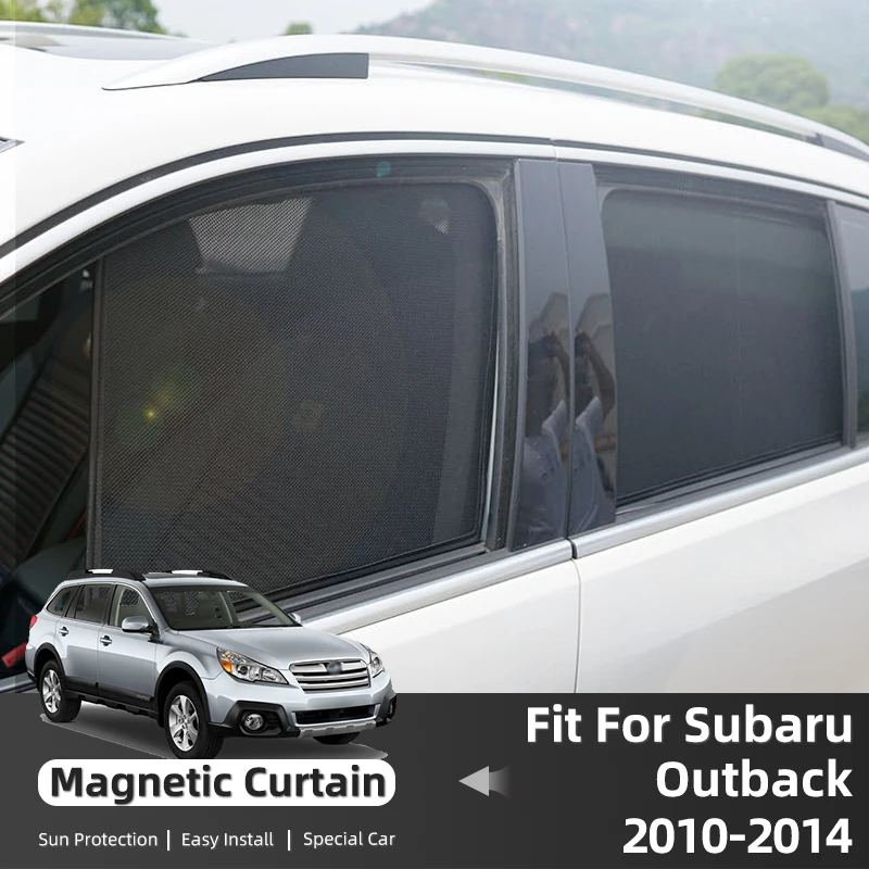 

For Subaru Outback BR 2010-2014 Magnetic Car Sunshade Shield Front Windshield Frame Curtain Rear Side Window Sun Shade Visor