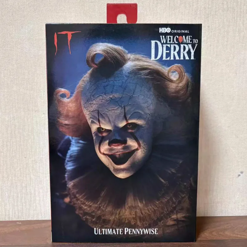 

Original NECA Dancing Clown Figure Ultimate BOB GRAY AS PENNYWISE Figurine Anime Action Figuras Collectible Model Ornament Gift
