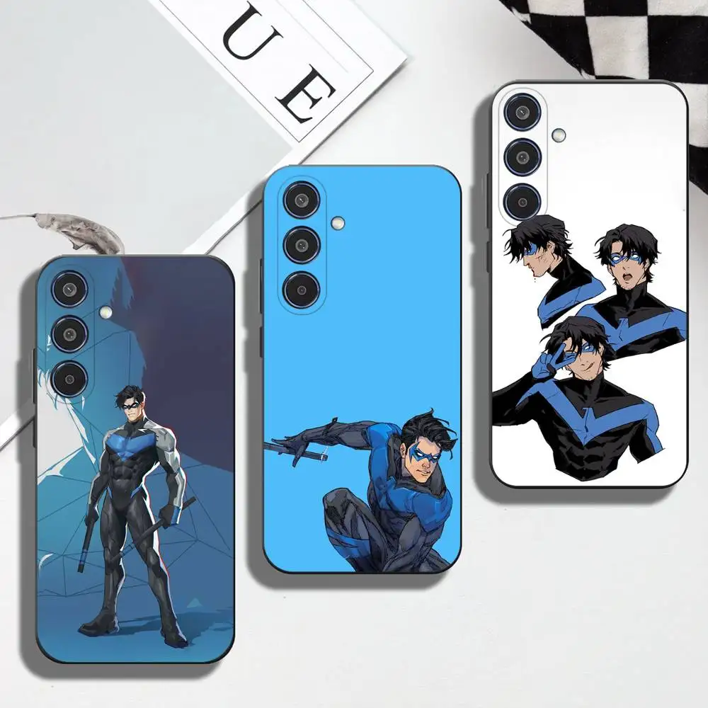 

Cute D-Dick Grayson Phone Case For Samsung Galaxy A12 13 Note 10Pro 20Ultra A20 21 30 31 40 41 A71 72,5G Soft Black Cover