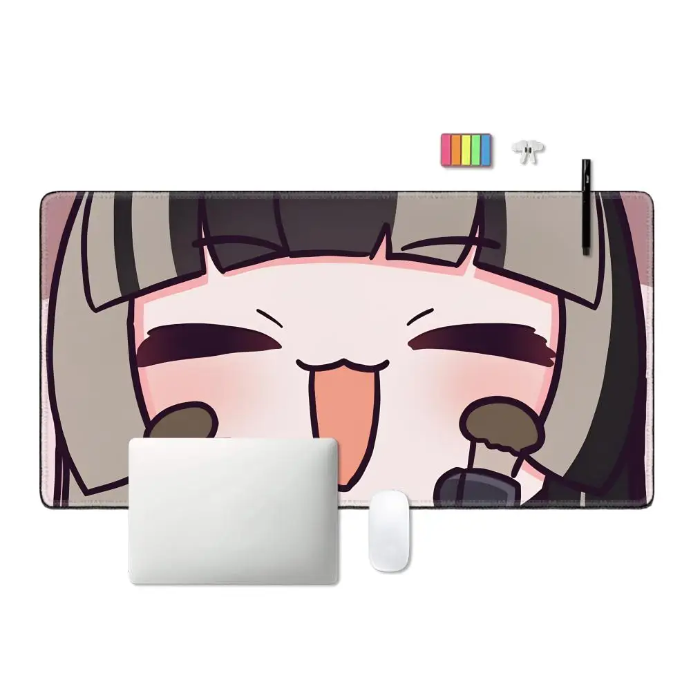 HYBXAXC Anime Mouse Pad Laptop Popular Virtual Idol Keyboard Pad, PC Kawaii Girl Gaming Extended DeskMat Gamer , VTuber Style
