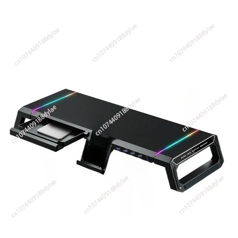 Desktop Multifunctional Computer  Height Increasing rack Expansion Interface Desktop Folding Storage Base