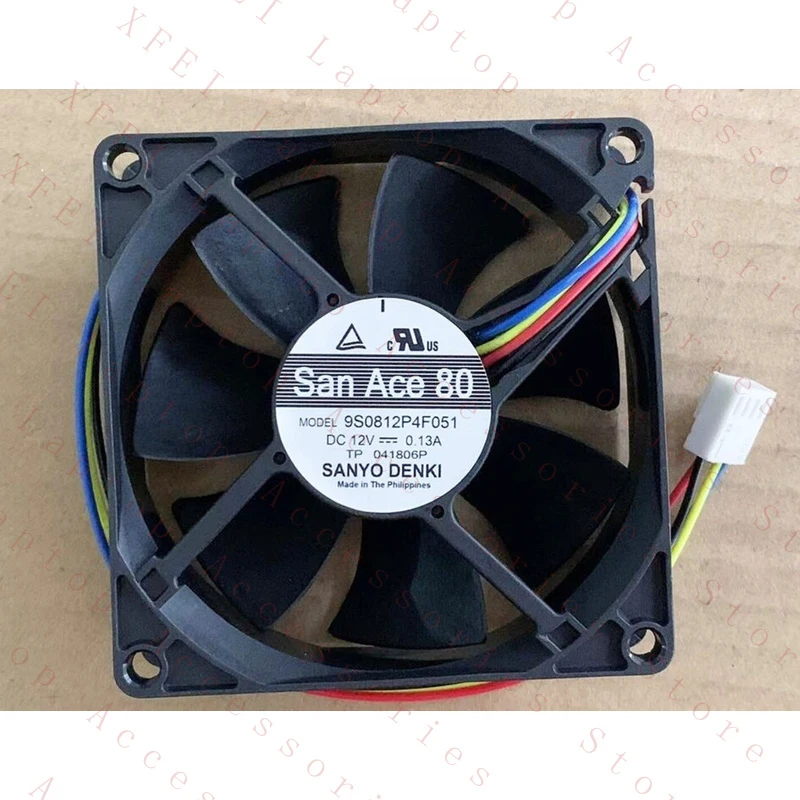 

D FOR Sanyo San Ace 80 9S0812P4F051 cooling fan DC 12V 0.13A 8CM 8025 4pin