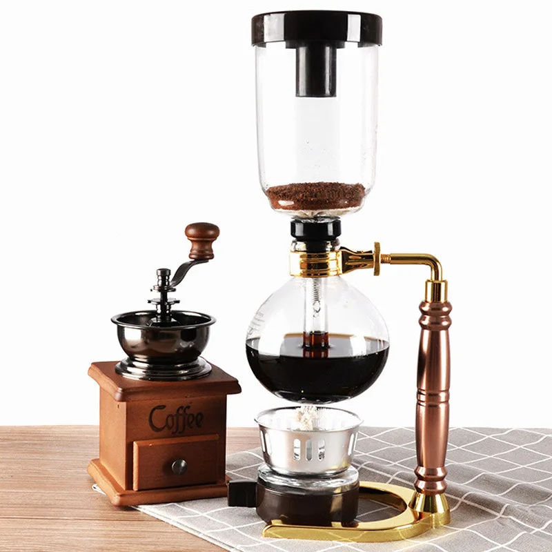 Siphon Pot Coffee Pot Set Filter Household Siphon Heat Resistant Glass Coffee Pot Manual