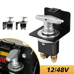 12V Car Battery Kill Switch Heavy Duty Battery Circuit Cutter Disconnecter Isolator With Keyhole For RV Camper Van Boat Vehicles