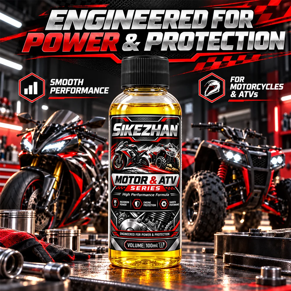 SIKEZHAN High Performance Engine Oil Additive Motor & ATV Series Anti-Wear Protector Smooth Performance Formula Lubricant