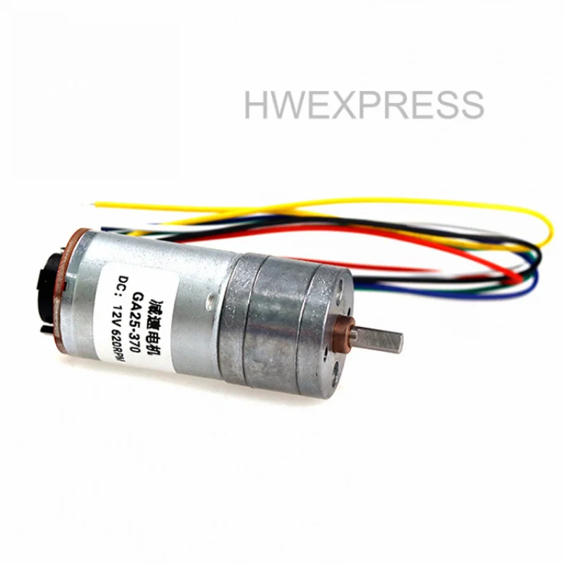 GM25-370Miniature Gear Motor High Power Speed Control Motor12v24vSpeed Measuring Encoder Disc with Encoder