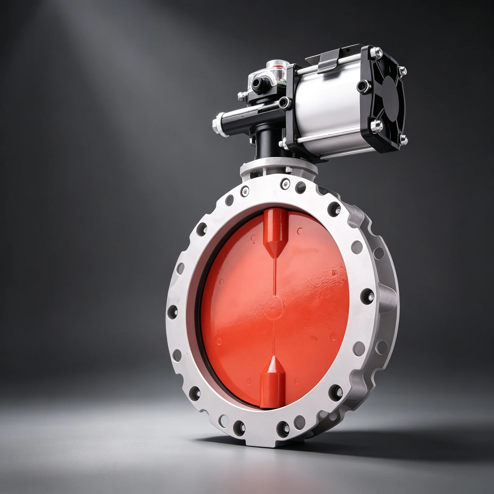 Pneumatic Powder Butterfly Valve Cement Special Aluminum Alloy DN150 200 250 300 for Silo Hopper Dust Conveying Industrial