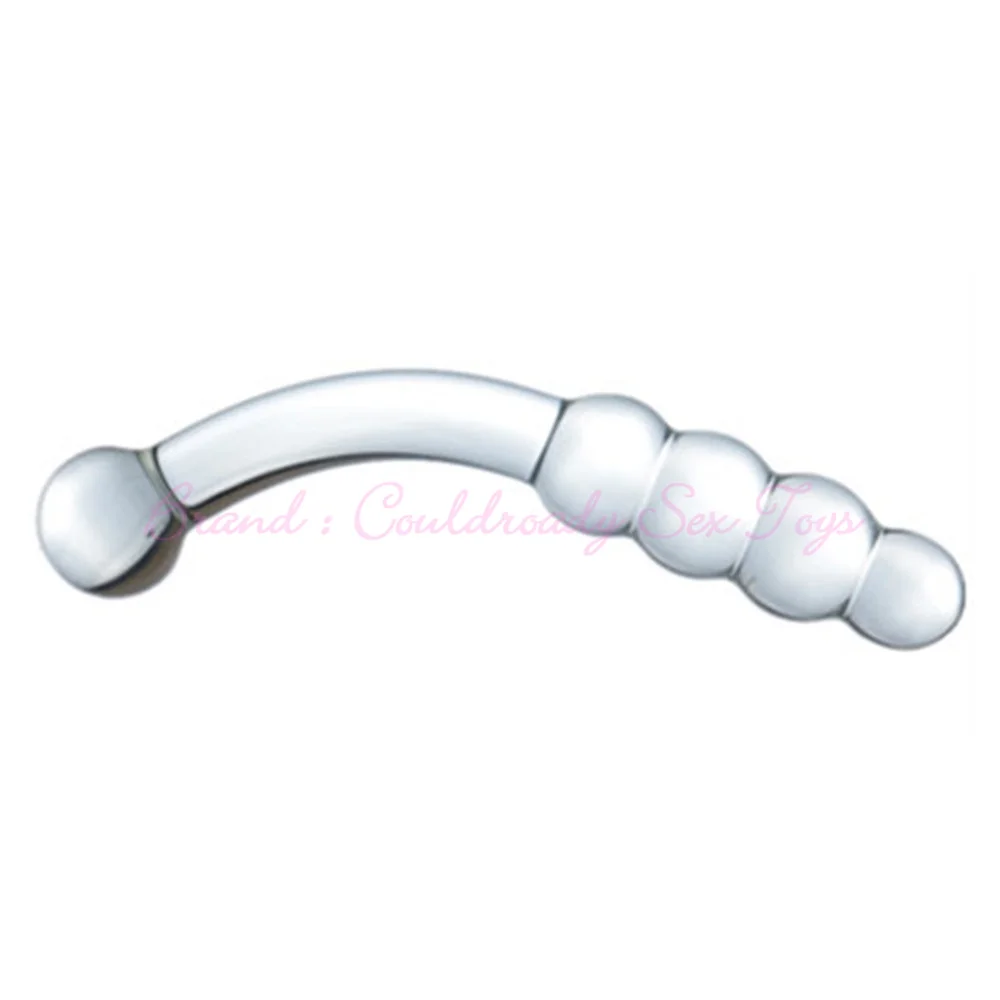 Pyrex Glass Dildo 195x33mm Fake Penis Crystal Anal Beads Butt Plug Prostate Massager G Spot Female Masturbation Toys