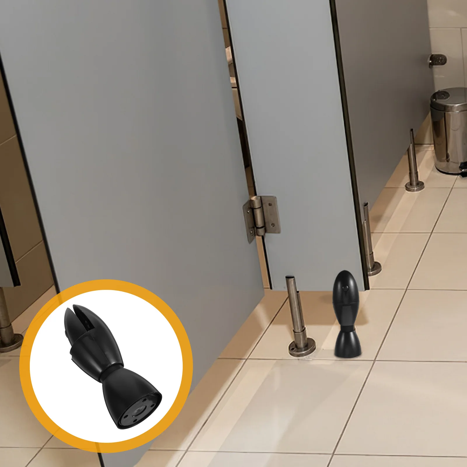 

Restroom Partition Support Nylon Toilet Bracket Durable Stable Bathroom Partition Hardware Public Restroom Fitting