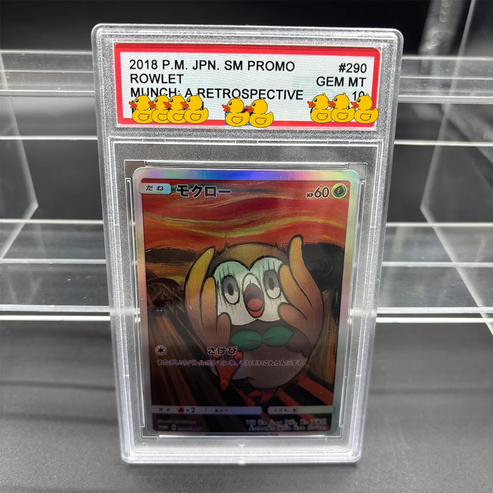 DIY PTCG Rating Card Collection Card 2018 P.M. JPN. SM PROMO ROWLET Copy  10Points Rating Card Anime Game Gift - AliExpress 26