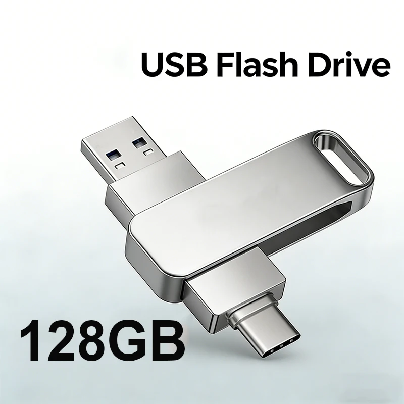 Lenovo USB3.2 USB-Stick 512GB OTG Pen Drive Hochgeschwindigkeits-Typ-C-Flash-Laufwerk Echte Kapazität Metall-Pendrive für Telefon und Computer