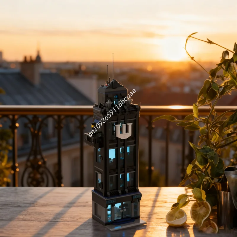 

1267pcs MOC Wayne Tower Encounter Super Heroes DCD Model Building blocks Assemble Christmas gifts DIY idea Education toys Kids