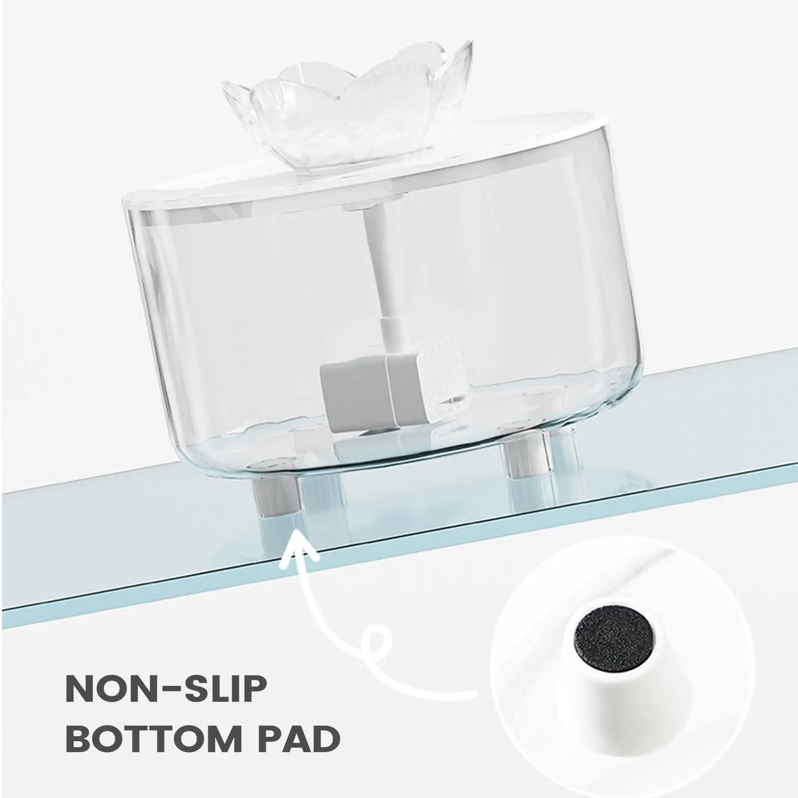 

Фонтан для воды для домашних животных, USB электрический малошумный автоматический диспенсер для воды для кошек для маленьких, средних и больших пород, спальни, балкона, гаража