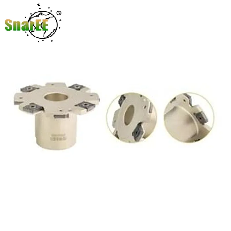 

SMP01 CNC Milling Cutter Disc PT02 Slotted 3-sides Indexable Face And Side Milling Disc XSEQ Set Of Cutters 4-7 Thick