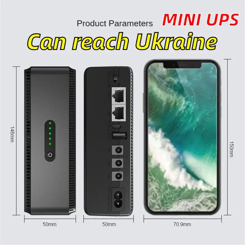 

10400mah 8800mah Mini UPS Router Optical Cat Adapter Uninterruptible Power Supply Backup Power Supply AC DC 5V 9V 12V 15V 24V