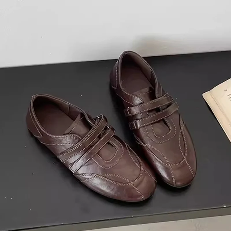 

Women's Sneaker Flats Sport Shoes Fashion Loafers Shoes Summer 2026 Trend Walking Leather Shoes Casual Running Ballet Zapatos