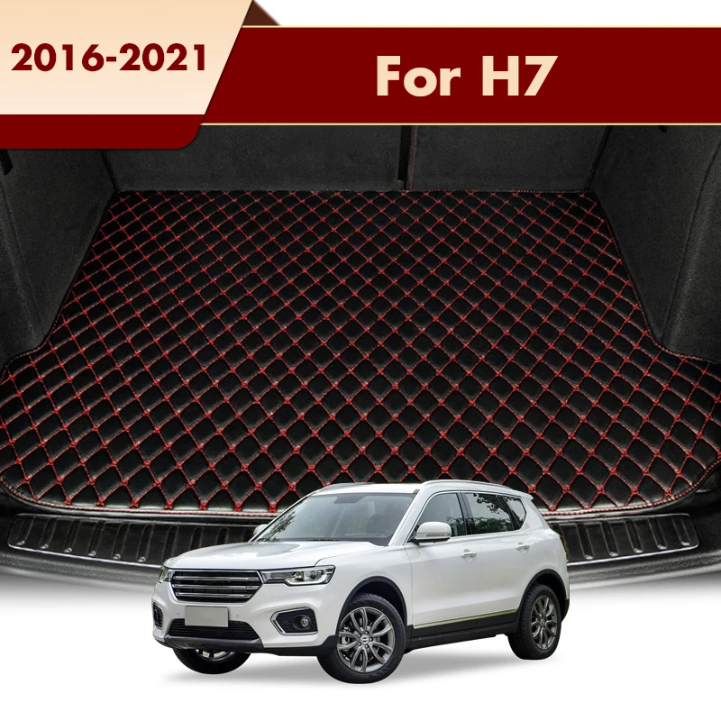 Car Trunk Mats For Haval H7 2021 2020 2019 2018 2017 2016 (5 Seater) Auto Vehicles Cargo Liner Carpets Interior Products Rugs