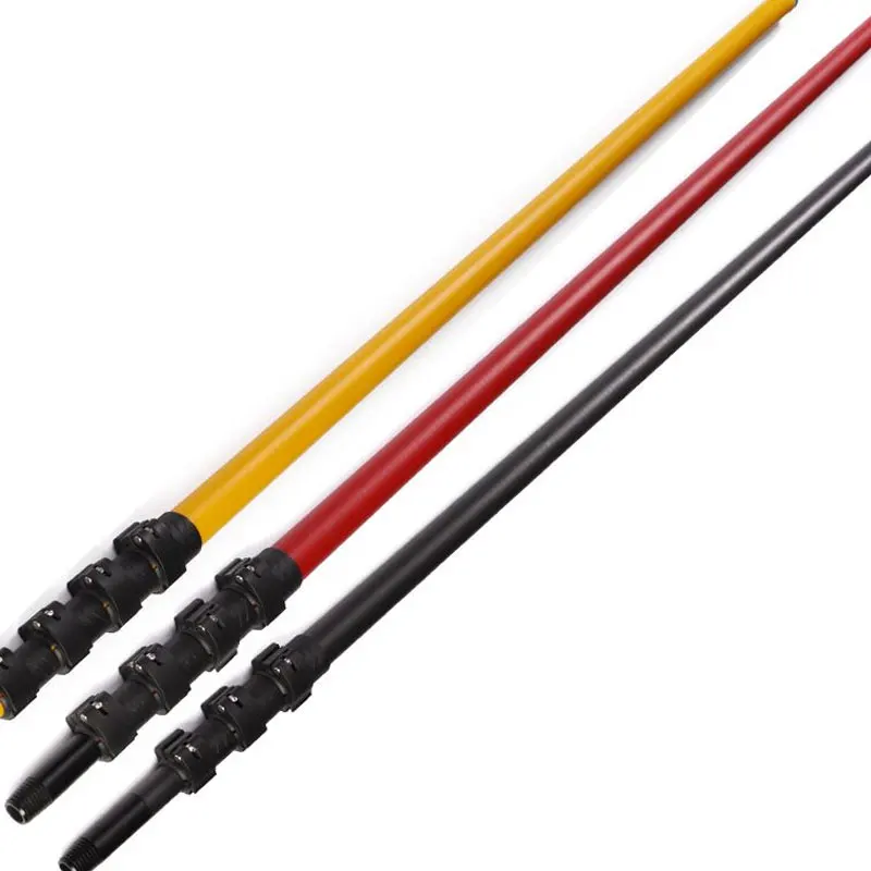 15 m glasvezel telescopische paal / 50 ft telescopische paal / geproeerde glasvezelpaal