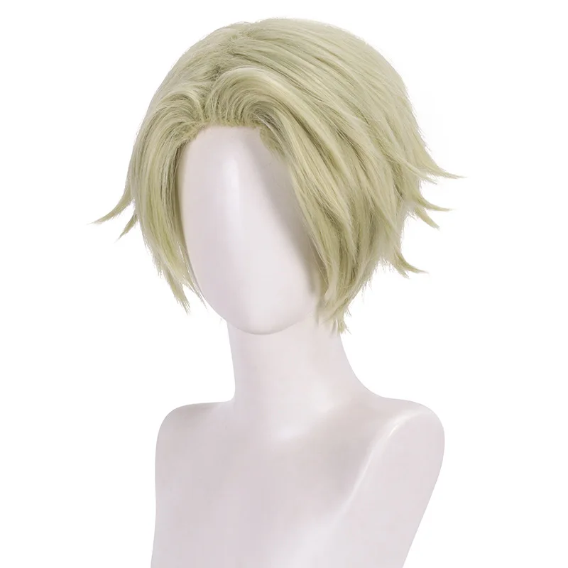 HoneyYX Anime Cosplay Green Wig  Accessoies Heat Resistant Synthetic Hair Wigs